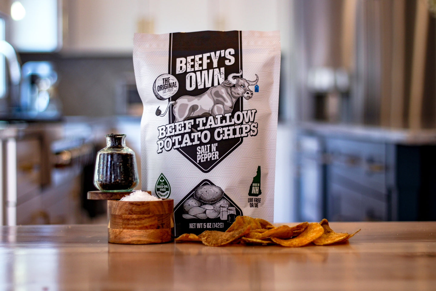 Tallow Fried Potato Chips (Salt N' Pepper)