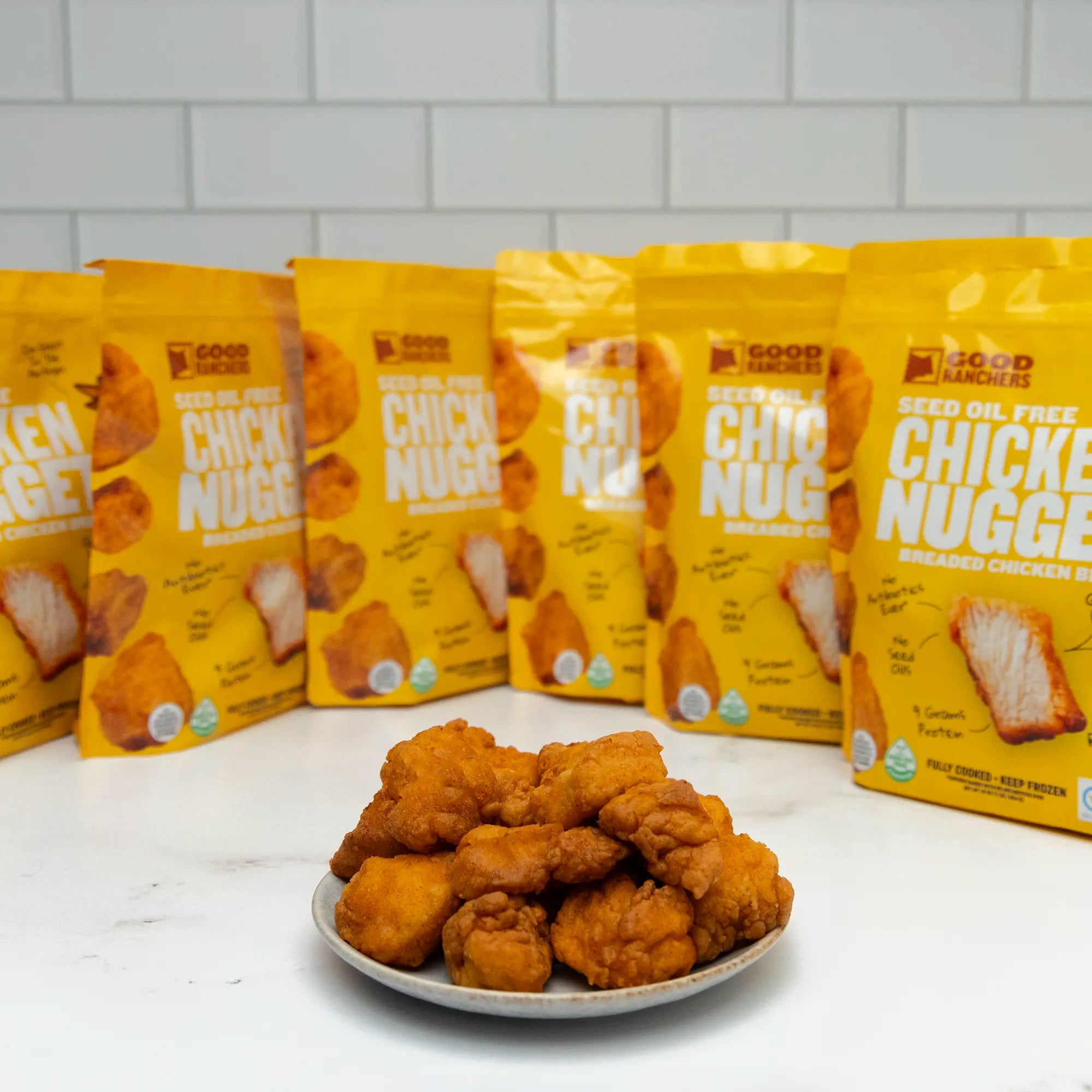 Diced Boneless Skinless Breast Breaded with Gluten Free Flour \"Chicken Nuggets\"